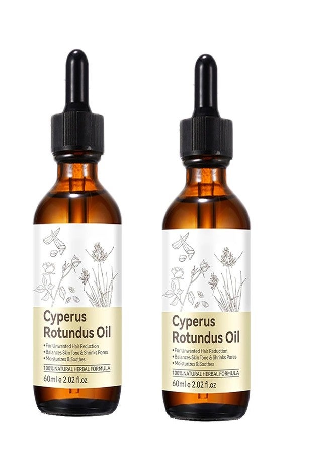 nvyue 2 PCS Cyperus Rotundus Oil,Cyperus Rotundus Oil for Hair Removal,Reduces Unwanted Body Hair Growth,Moisturize Smooth Skin for All Skin Types for Women & Man - Image 1